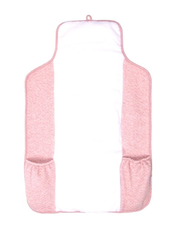 Verschoonmatje Voor Onderweg Chevron Pink Melange