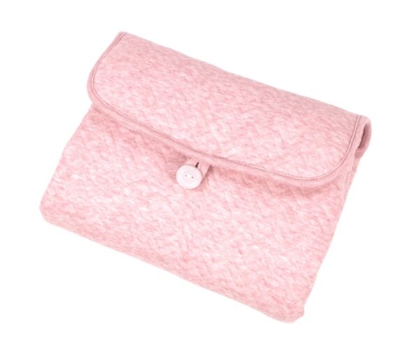 Verschoonmatje Voor Onderweg Chevron Pink Melange2