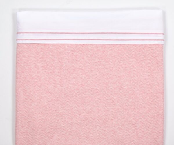 Wieg Laken Chevron Pink Melange 3
