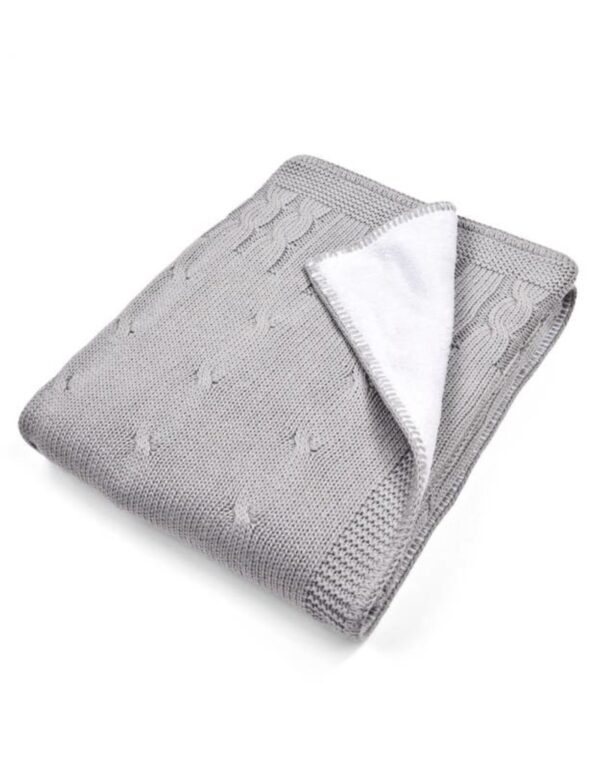 Wiegdeken Gevoerd Chamonix X100cm Grey