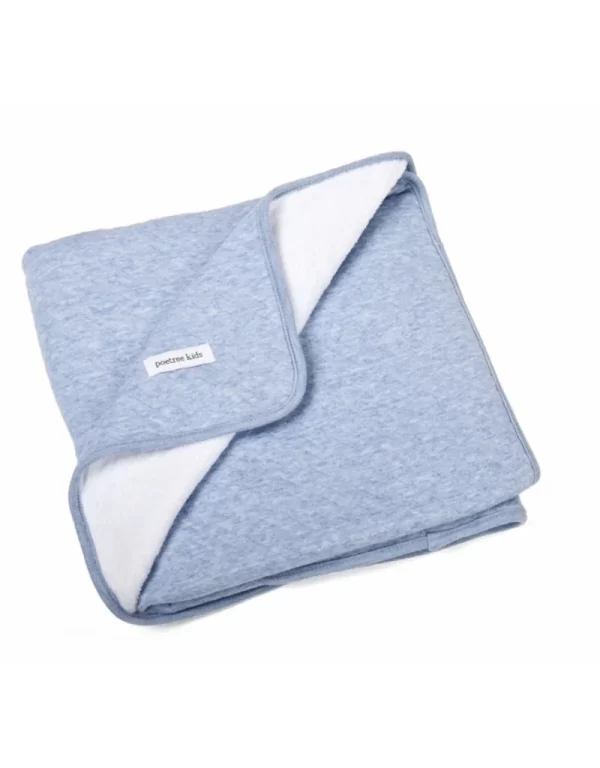 Wiegdeken Gevoerd Chevron Denim Blue
