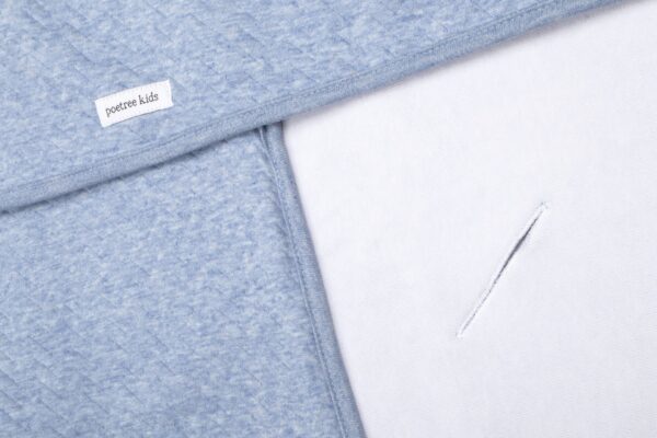 Wikkeldeken Chevron Denim Blue 3