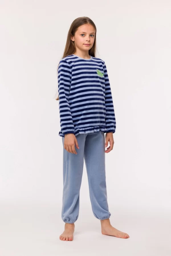 Https Woodyworld.com Media Catalog Product T S TS1720223895TS 242 10 PDL V Girls Dinosaur Blauwe Streep 1 18f0
