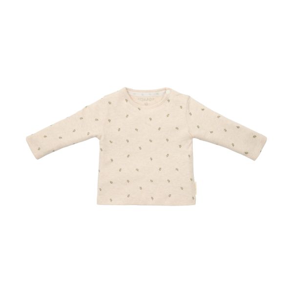 CL24291006 Newborn NOOS Little Farm T Shirt Lange Mouw Green Leaves 44 F1a6