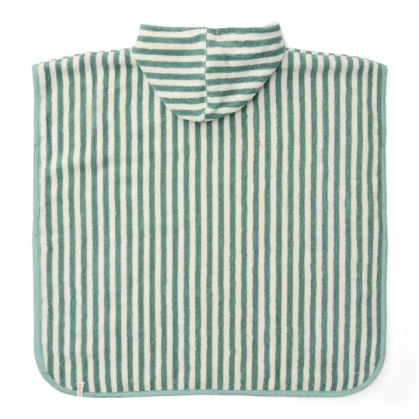 0028722 Badponcho Groen Maat One Size Seashells And Stripes (1)