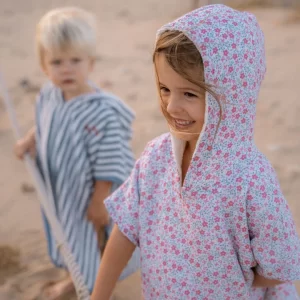 0028732 Badponcho Meerkleurig Maat One Size Sunny Flowers