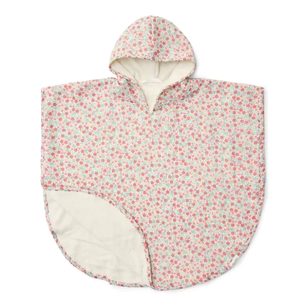 0028734 Badponcho Meerkleurig Maat One Size Sunny Flowers