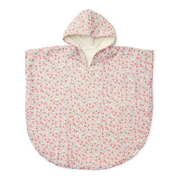 0028735 Badponcho Meerkleurig Maat One Size Sunny Flowers