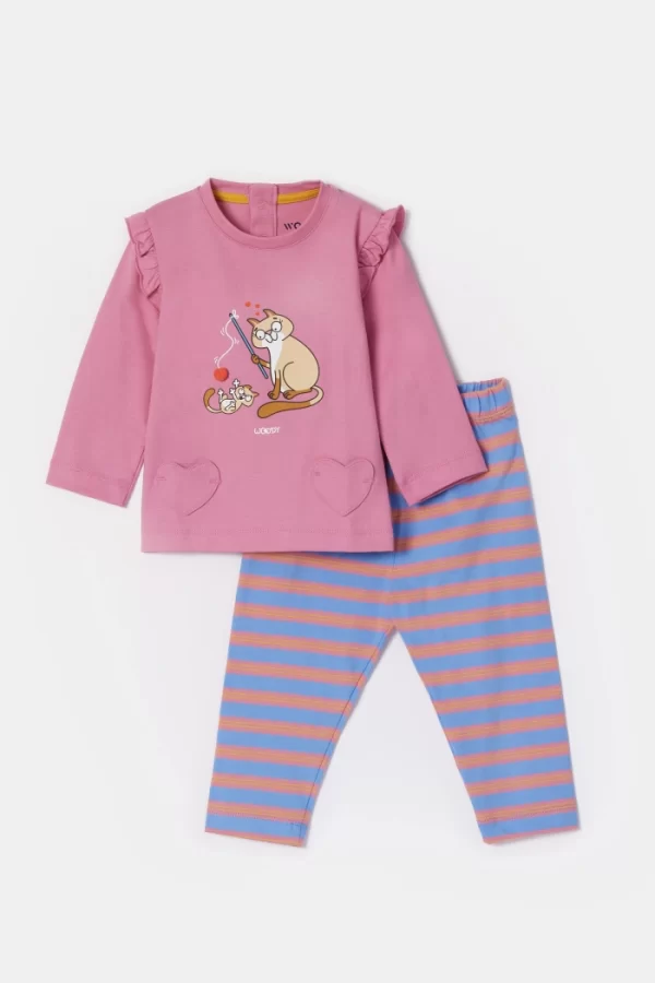 Https Woodyworld.com Media Catalog Product T S TS1751982645TS 252 10 PLG S 404 Babies Roze Pyjama Met Gestreepte Broek In Kato 99dc