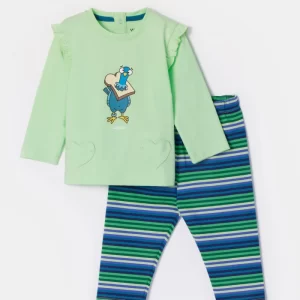 Https Woodyworld.com Media Catalog Product T S TS1751983117TS 252 10 PLG S 760 Babies Groene Pyjama In Katoen Met Gestreepte B 1e34