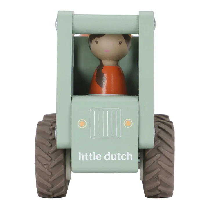 0030087 Houten Cementwagen Groen Essentials