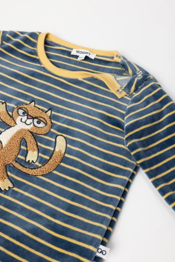 Https Woodyworld.com Media Catalog Product T S TS1751982537TS 252 10 PLC V 916 Babies Gestreepte Pyjama In Velours Met Blauwgr B81a