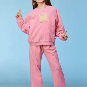 Https Woodyworld.com Media Catalog Product T S TS1751982663TS 252 10 WPA V 404 Girls Roze Gestreepte Pyjama In Velours 1 Aa64
