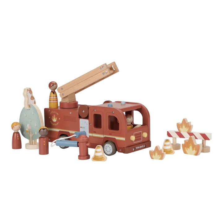 0030795 Brandweerwagen Met Pegdolls Fsc