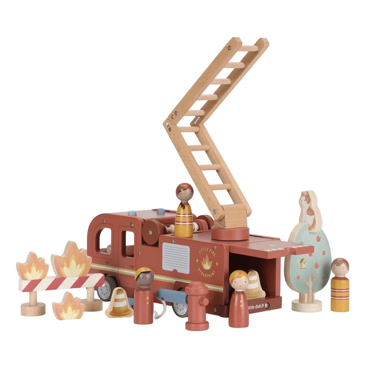 0030797 Brandweerwagen Met Pegdolls Fsc
