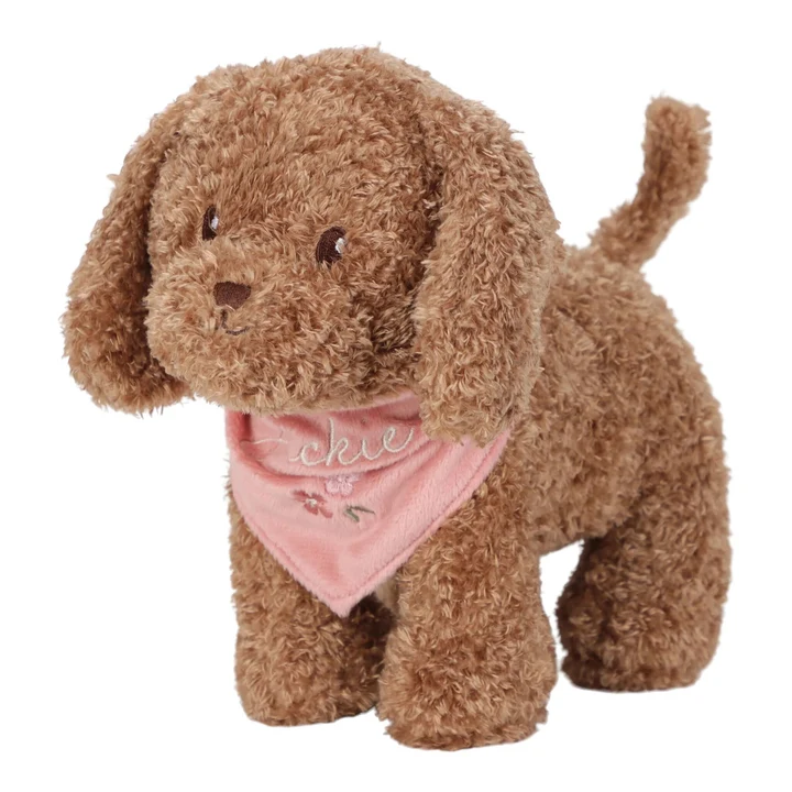 0030900 Knuffelhond In Bloementas Met Accessoires