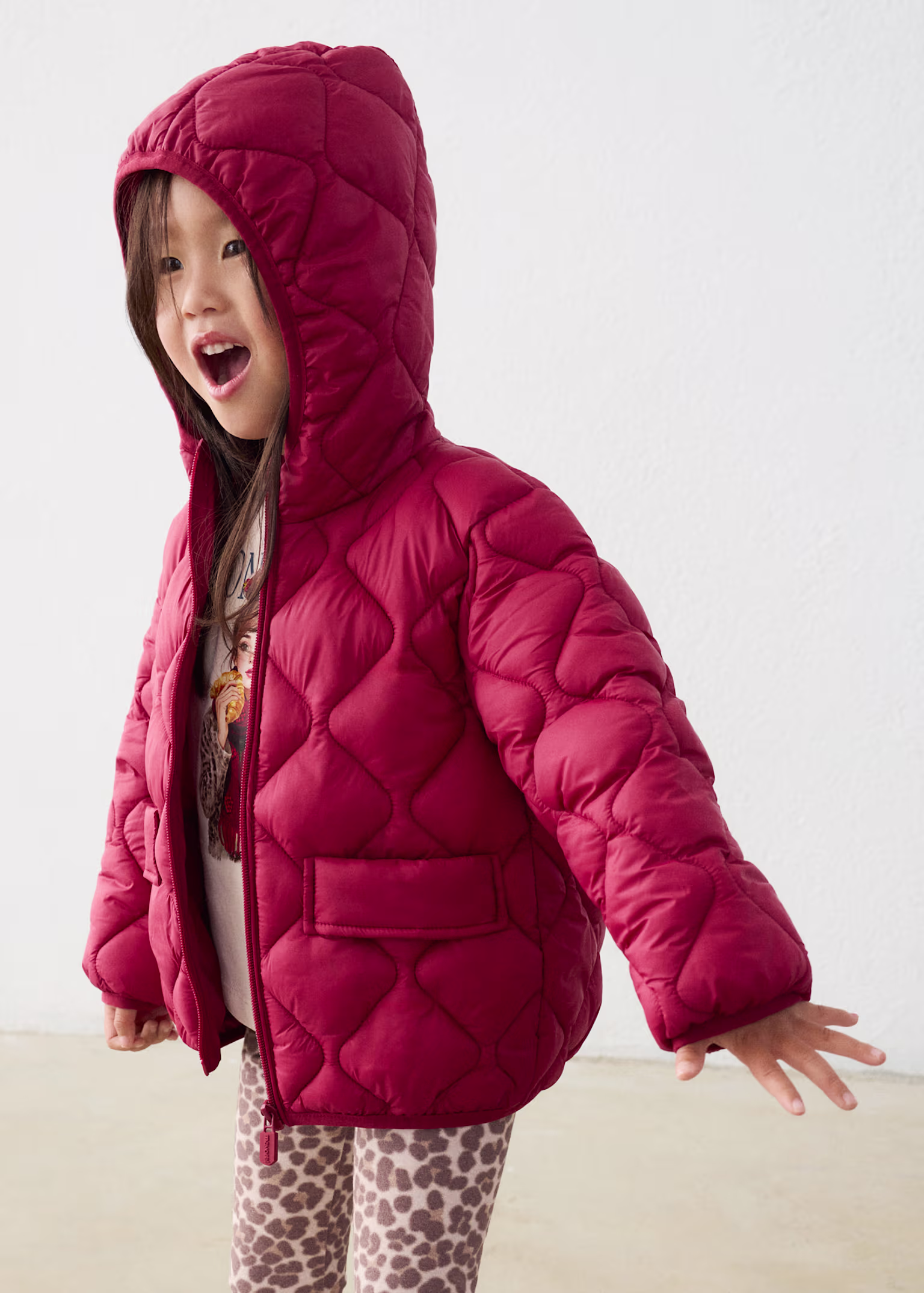 Girl Padded Jacket Cherry XL 1