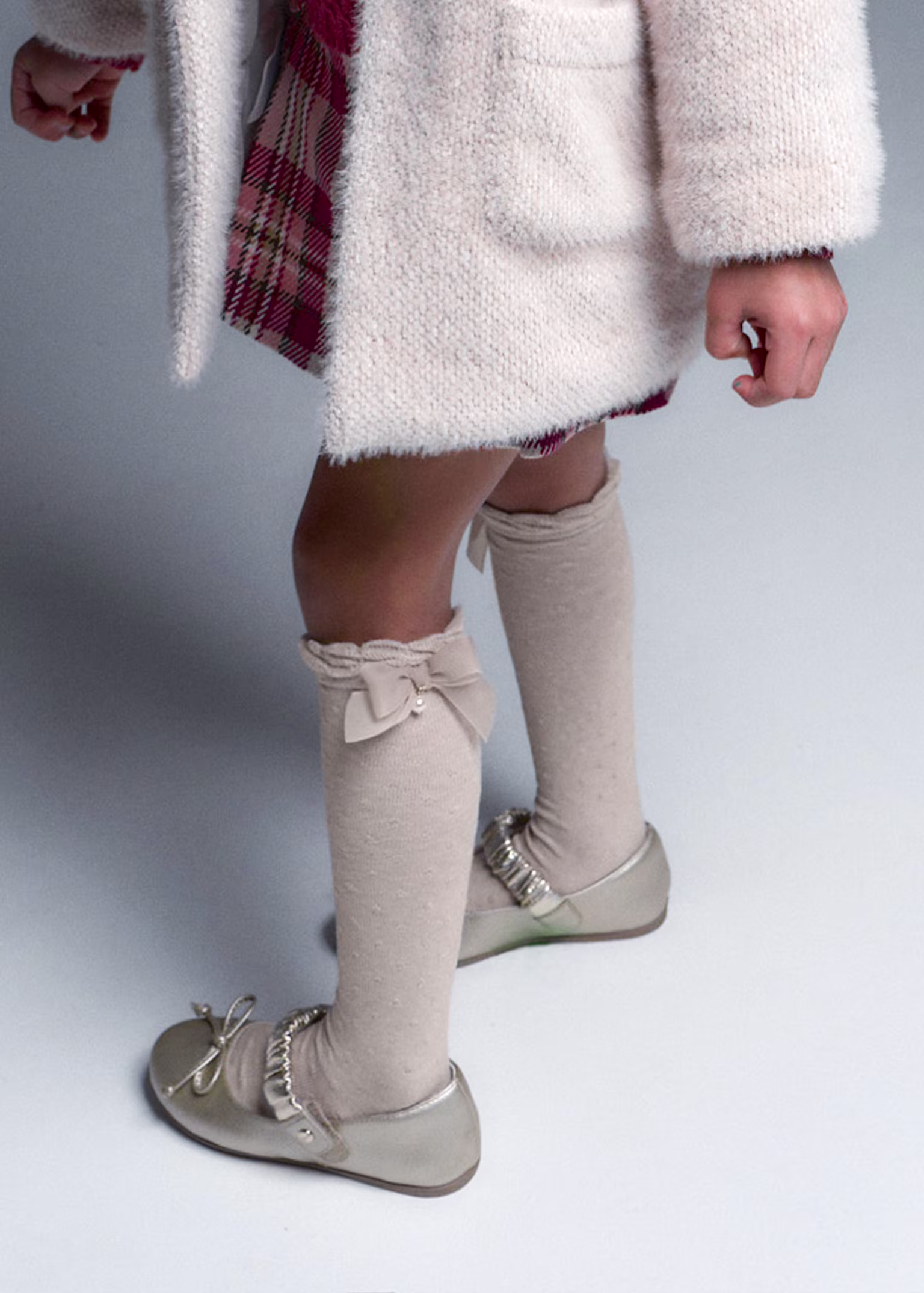 Girls Knee High Socks Semilla Mezcla XL 1