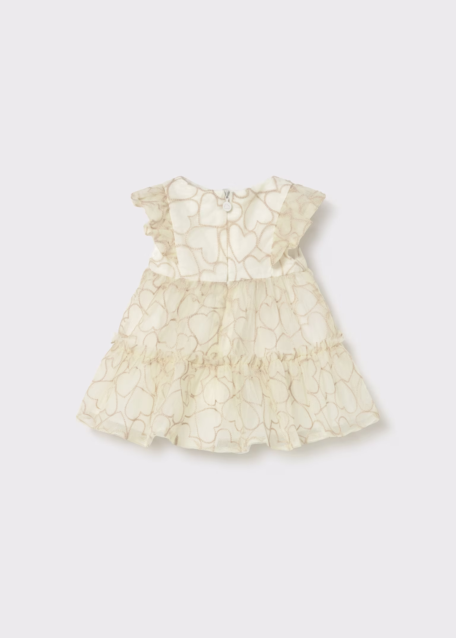 Newborn Ceremony Tulle Dress Wheat XL 5