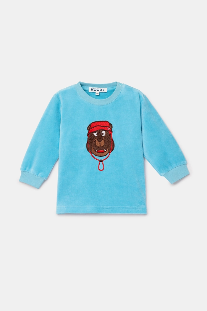 Https Woodyworld.com Media Catalog Product T S TS1783417562TS 262 10 PLC V 824 Babies Blauwe Pyjama Van Velours 3 6ade
